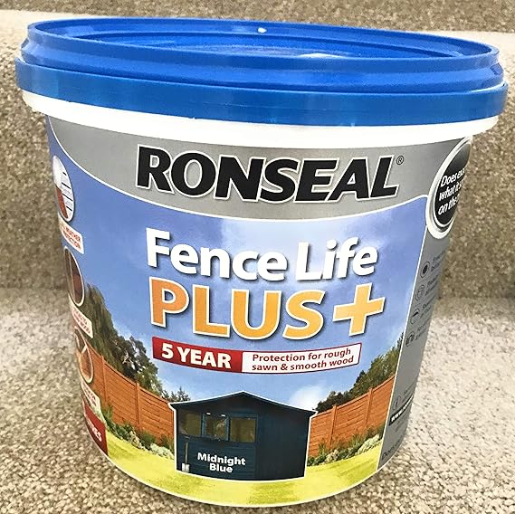 Ronseal Fence Life Plus+ Midnight Blue 5 Litre Amazon.co.uk DIY & Tools