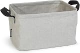 Brabantia Foldable Laundry Basket 35L Grey with Soft Handles