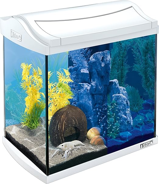 Tetra AquaArt Discovery Line LED Aquarium-Komplett-Set weiß (inklusive LED-Beleuchtung, Tag- und Nachtlichtschaltung, Innenfi