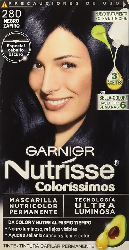 Garnier Nutrisse 13587 Tinte Negro Zafiro Tono 280 1 Pieza