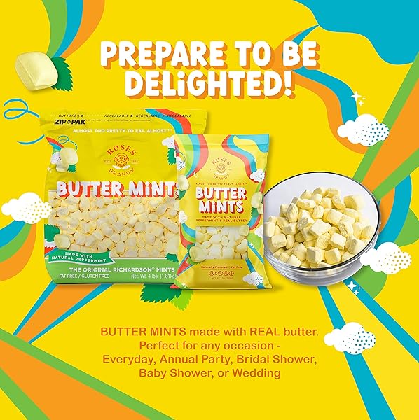ROSES BRANDS – BUTTER MINTS – 4 LBS (1-PACK)