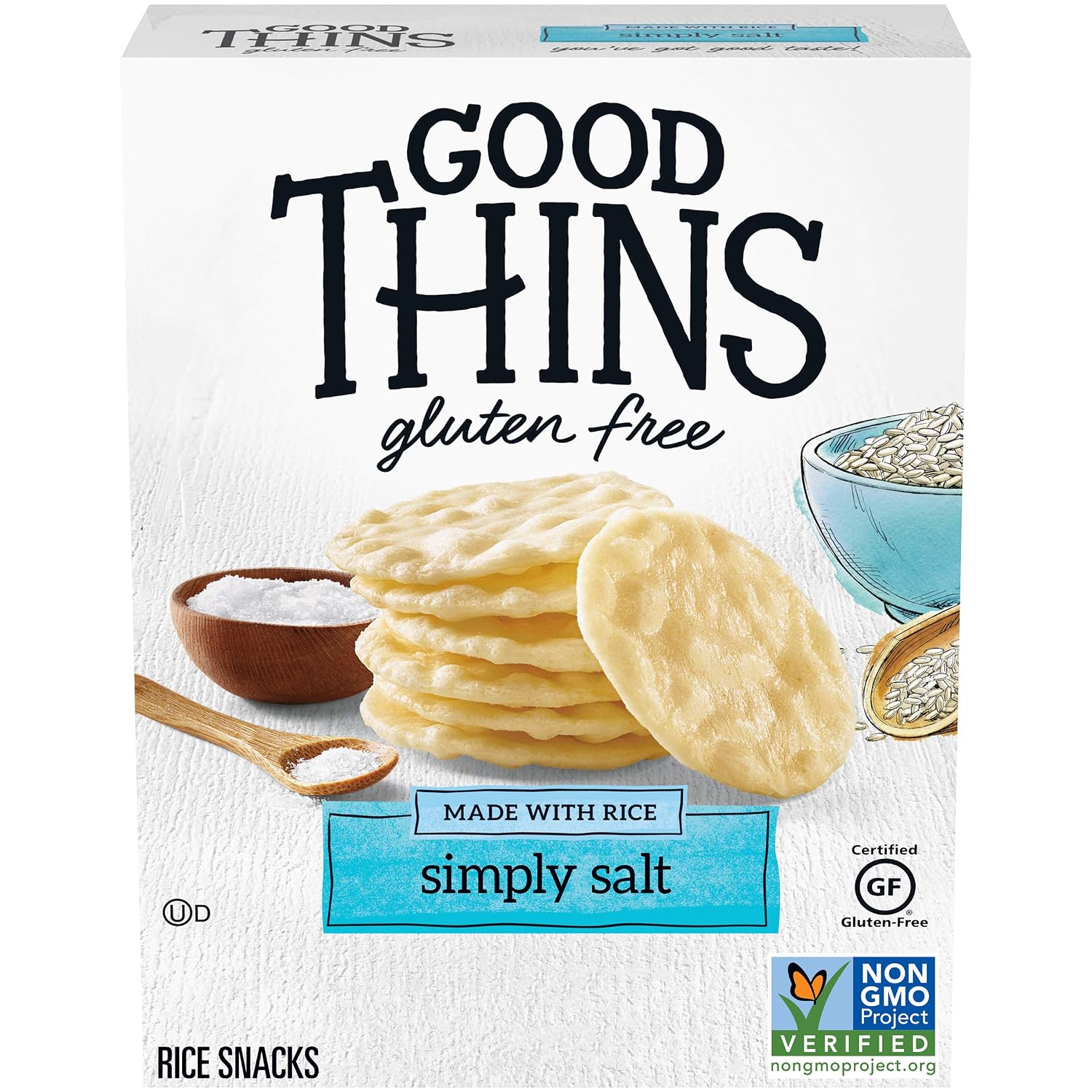 Good thins crackers Rice thins Original 1x3.5oz (044000044718)