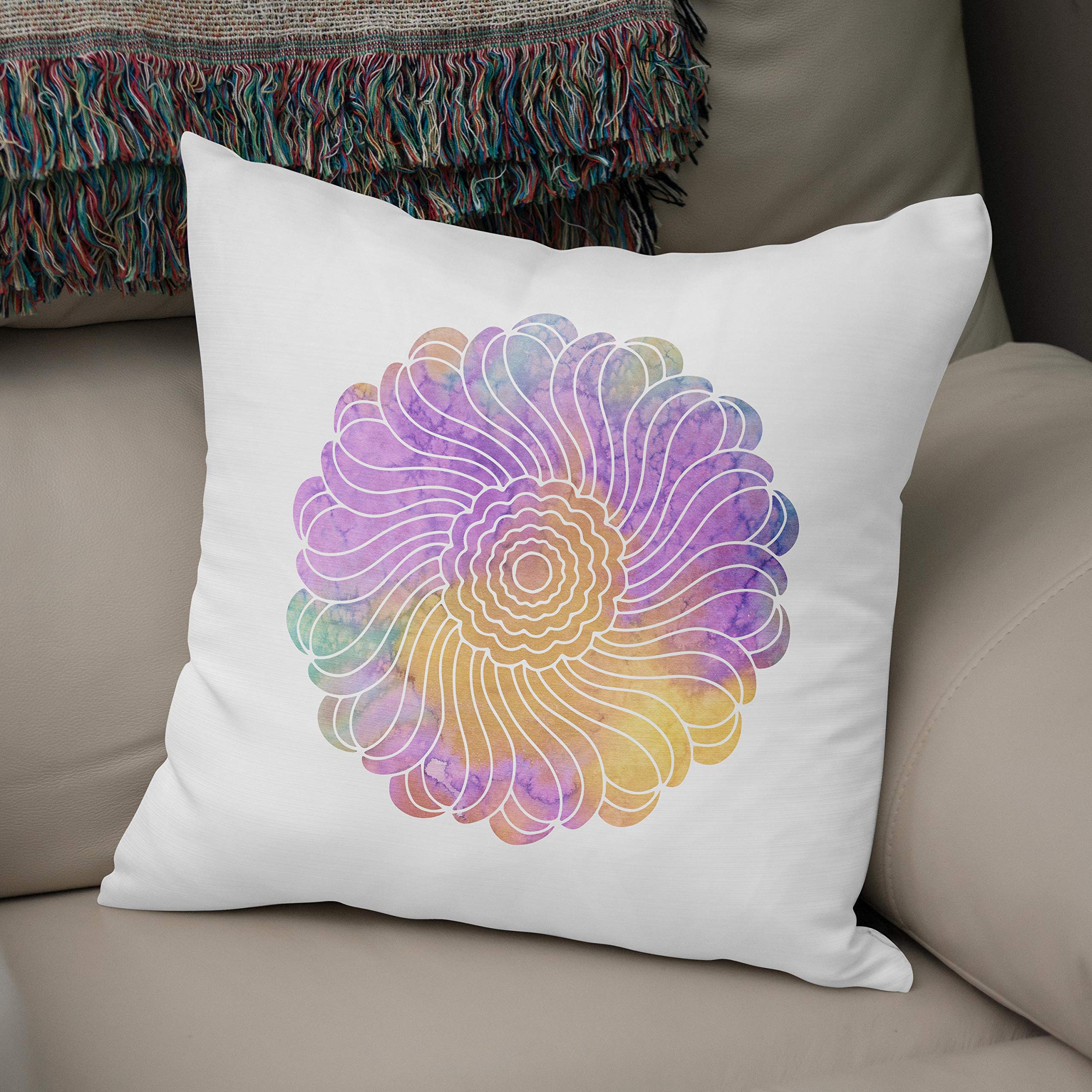 Bonamaison, Decorative Cushion Cover - 50% Cotton 50% Polyester - 43x43cm - Designed and Manufactured in Turkey