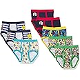 Nintendo Boys' 8 Pack 100% Combed Cotton Briefs with Mario, Luigi, Toad, Yoshi, Peach & Bowser, Sizes 4, 6, 8