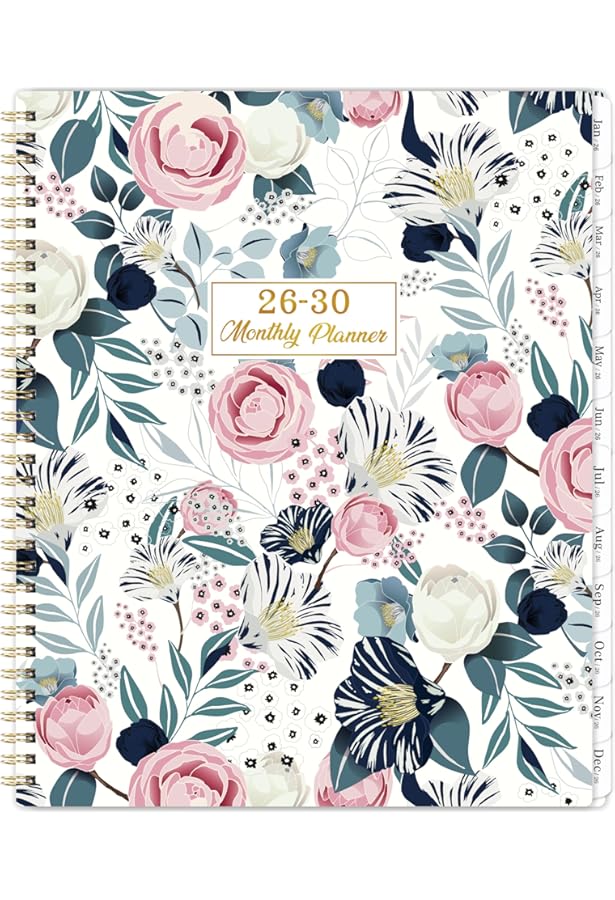 2026-2030 Monthly Planner - 5 Year Calendar With Tabs - 9x11 Inch Organizer