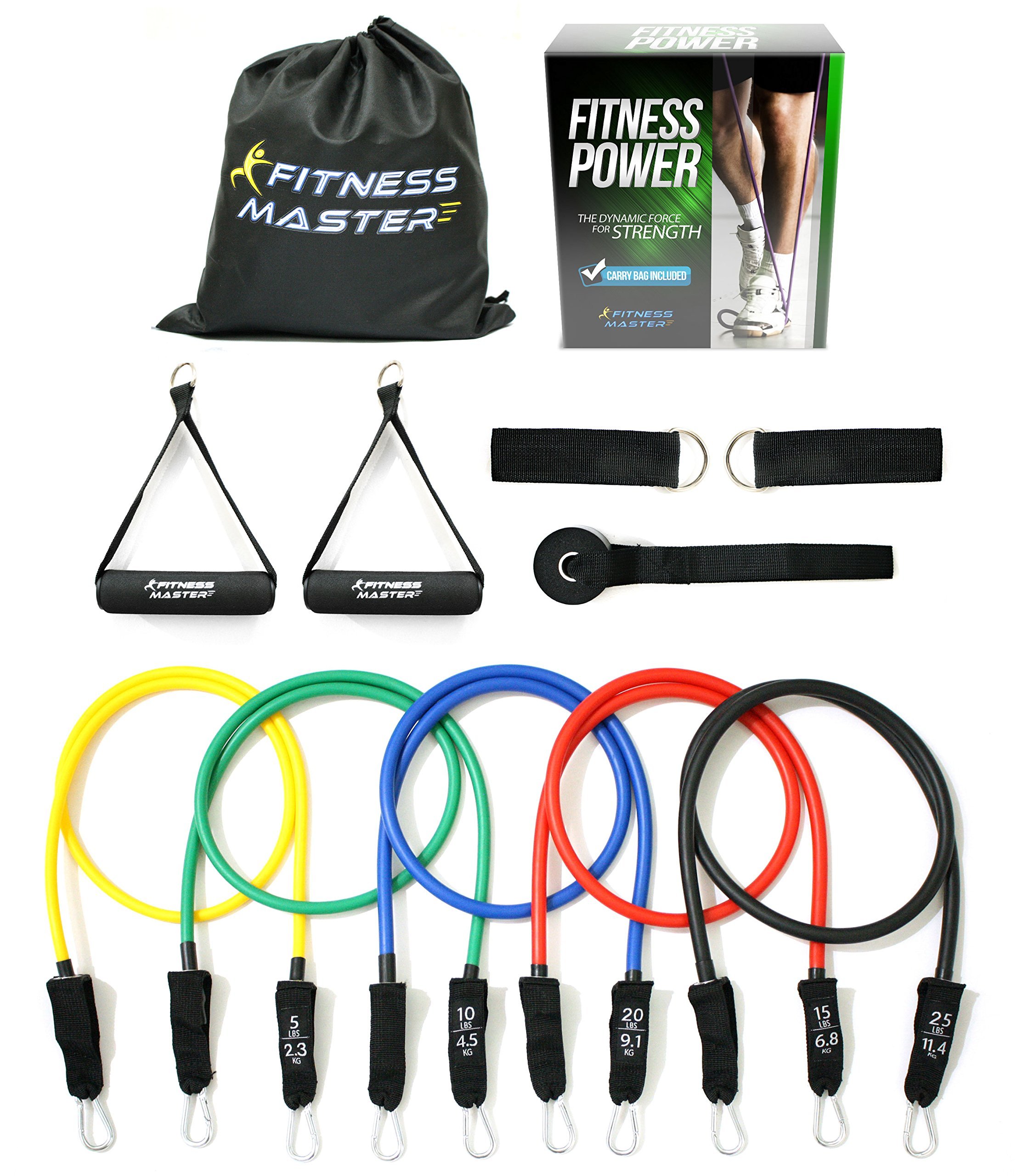 Resistance Bands Weights Exercise Fitness Workout P90X Anti Snap Heavy