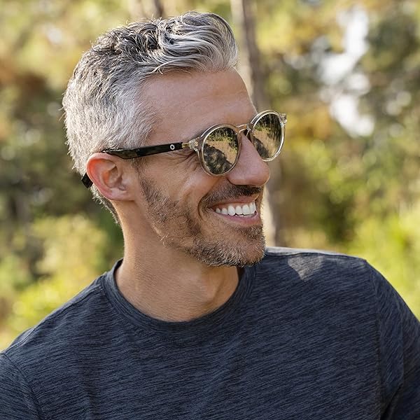 LUCYD LYTE BLUETOOTH AUDIO SUNGLASSES FOR MEN & WOMEN – SMART GLASSES WITH HEADPHONES, SPEAKER AND WIRELESS MIC – COMPATIBLE WITH ALEXA AND SIRI – MOONBEAM