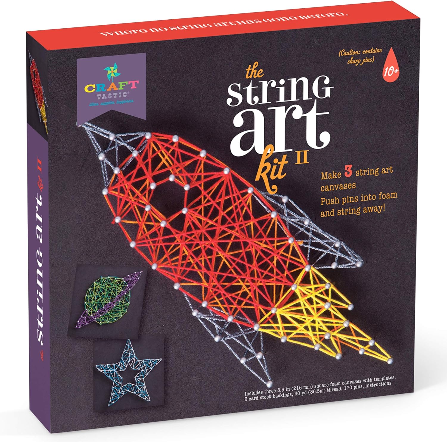 Crafttastic CT1506 String Art Kit II Canvases Amazon.co.uk Toys & Games