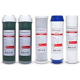LiquaGen - Yearly Replacement Kit for 6 Stage Universal Reverse Osmosis Deionization (RODI) Systems | Reverse Osmosis Water Purifier Filter Set for Aquarium Reef, Hydroponics, Fish tank's &amp; More
