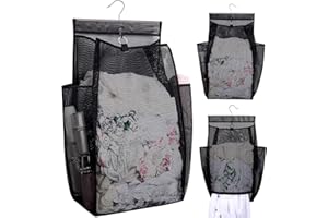 Hanging Collapsible Breathable Mesh Laundry Hamper,Fast Drying Portable Space Saving Storage Bag,Rv Laundry Hamper,Applied to