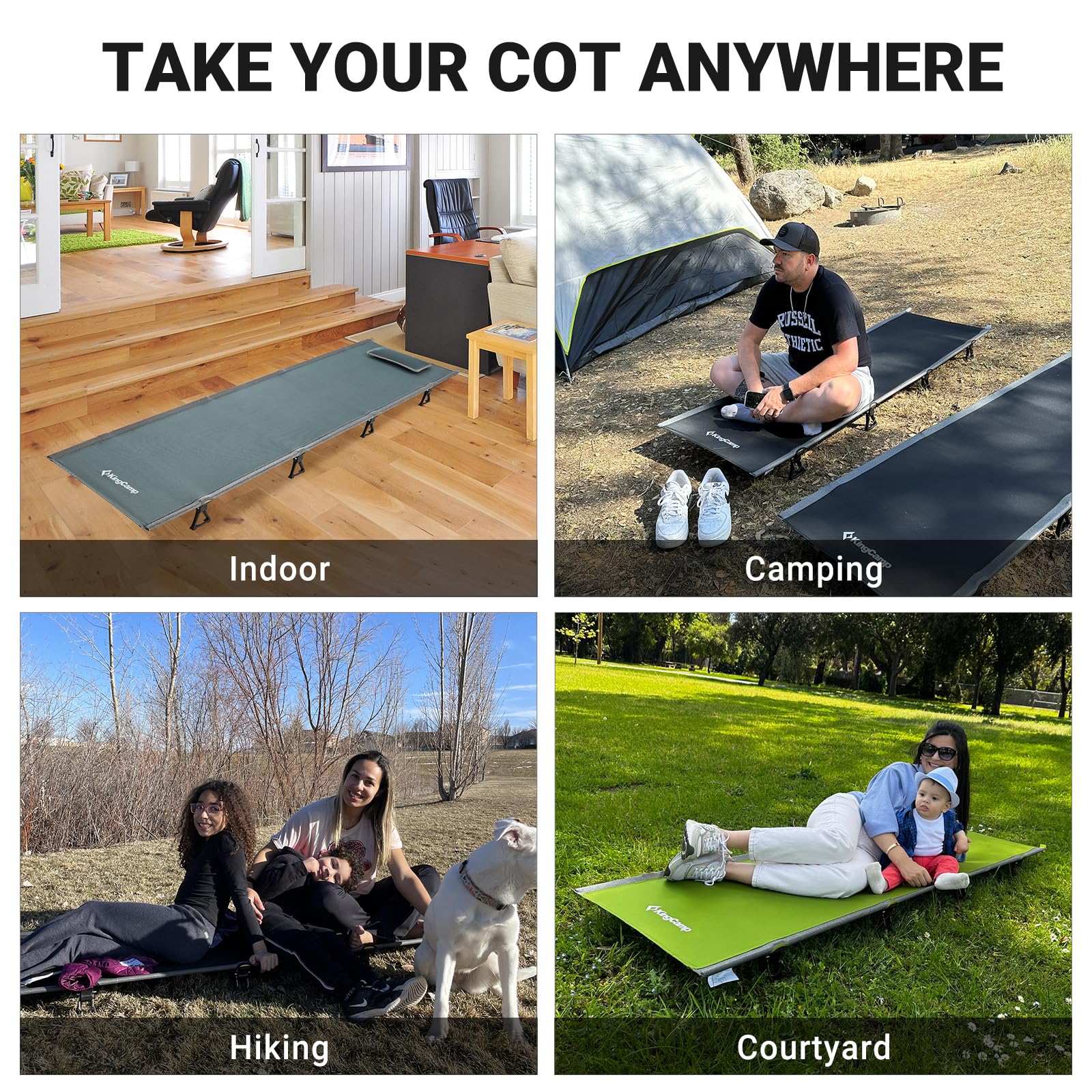 Amazon Kingcamp Camping Cot KingCamp Folding Camping Cot