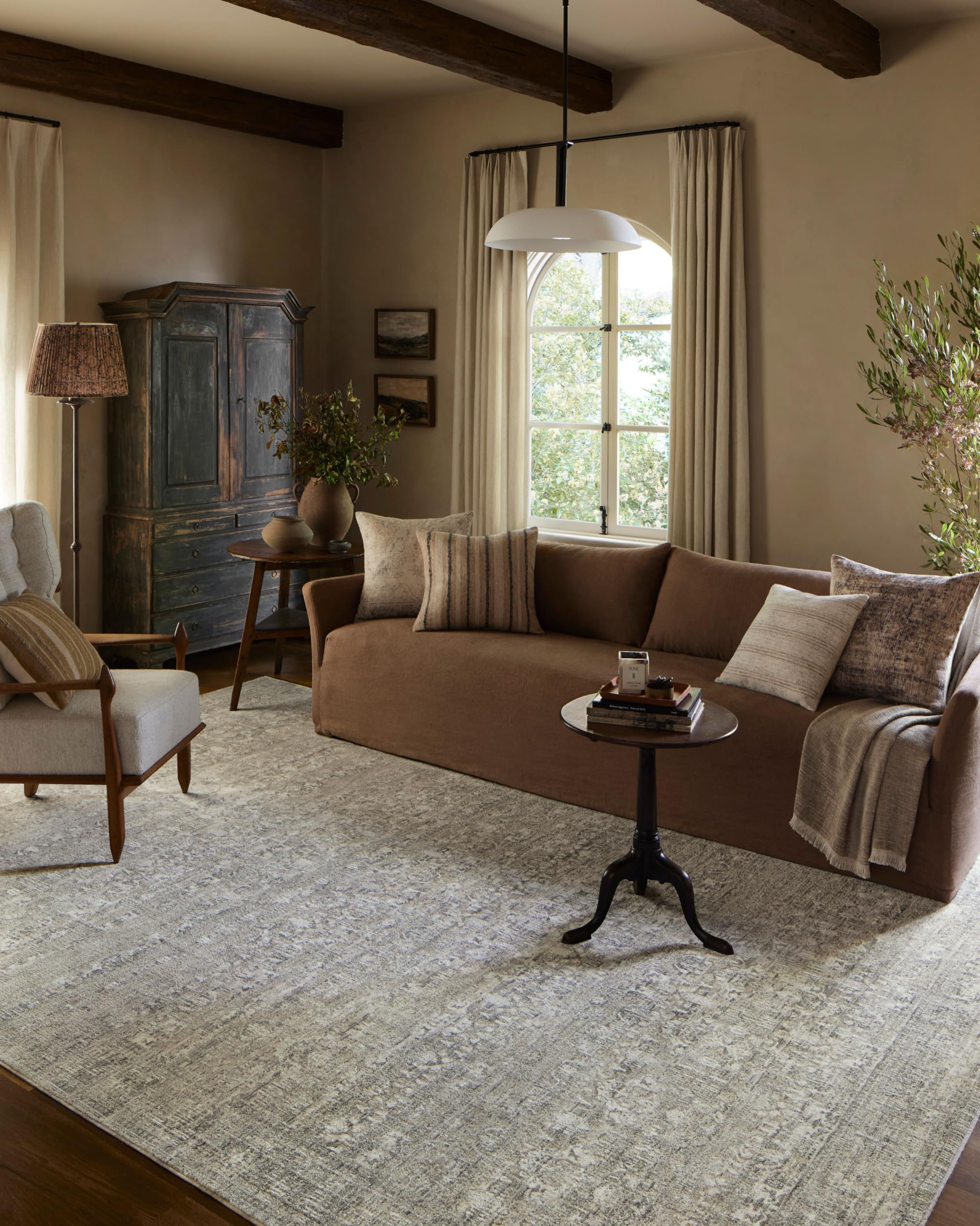 Photo 1 of Loloi Amber Lewis Honora Collection HON-04 Grey/Beige 7'-10" x 10' Area Rug