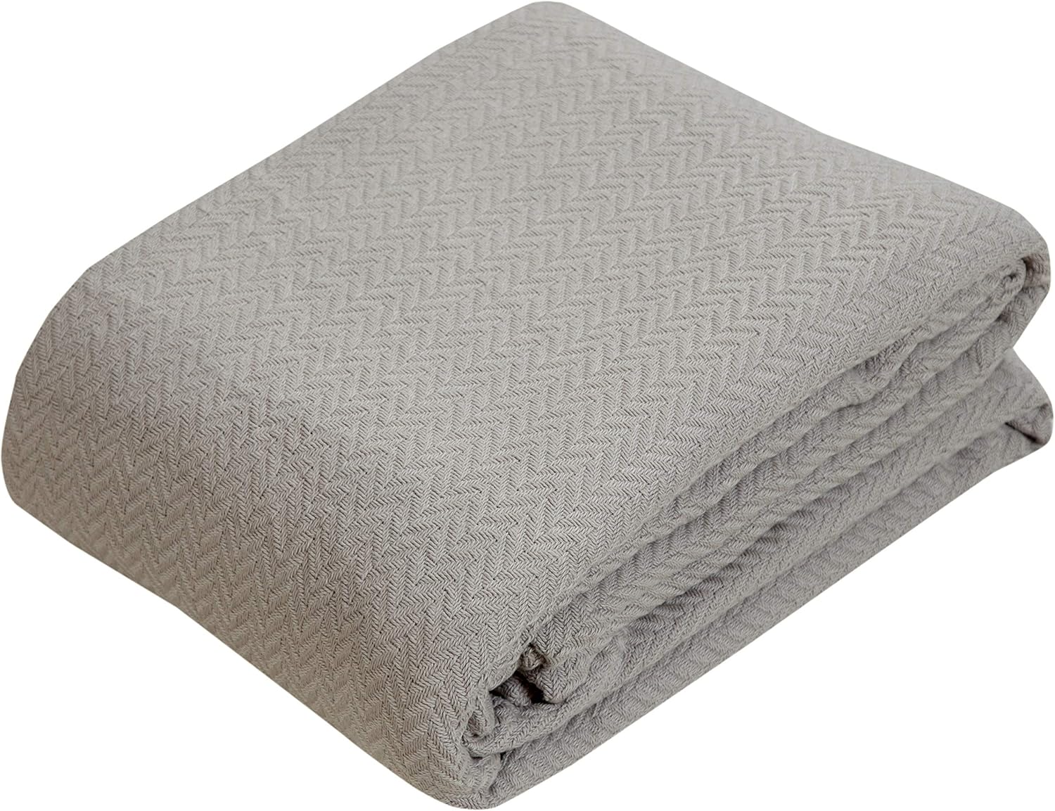 100% Soft Premium Ringspun Cotton Thermal Blanket - Full/Queen - Dark Brown - Snuggle in These Super Soft Cozy Cotton Blankets - Perfect for Layering Any Bed - Provides Comfort and Warmth for Years: Kitchen & Dining