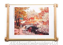 Needlepoint Embroidery Tapestry Scroll Frame Made