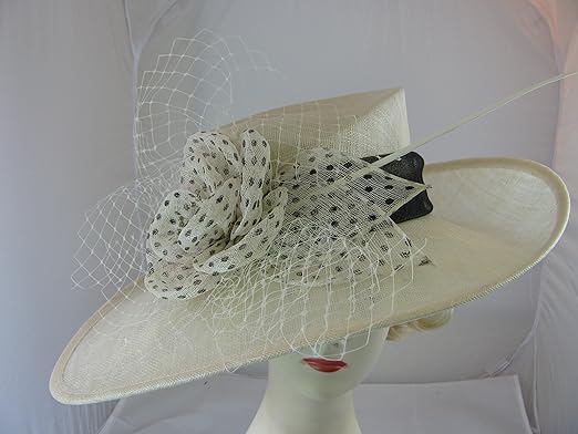 cream occasion hat