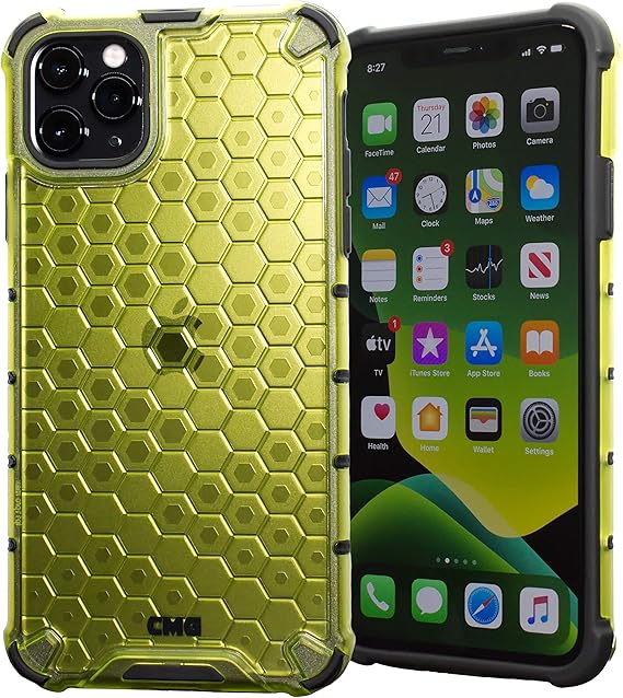 Amazon Com Cmg Nanoarmor Clear Phone Case Designed For Apple Iphone 11 Series Phones Multiple Colors Green Iphone 11 Pro Max 6 5