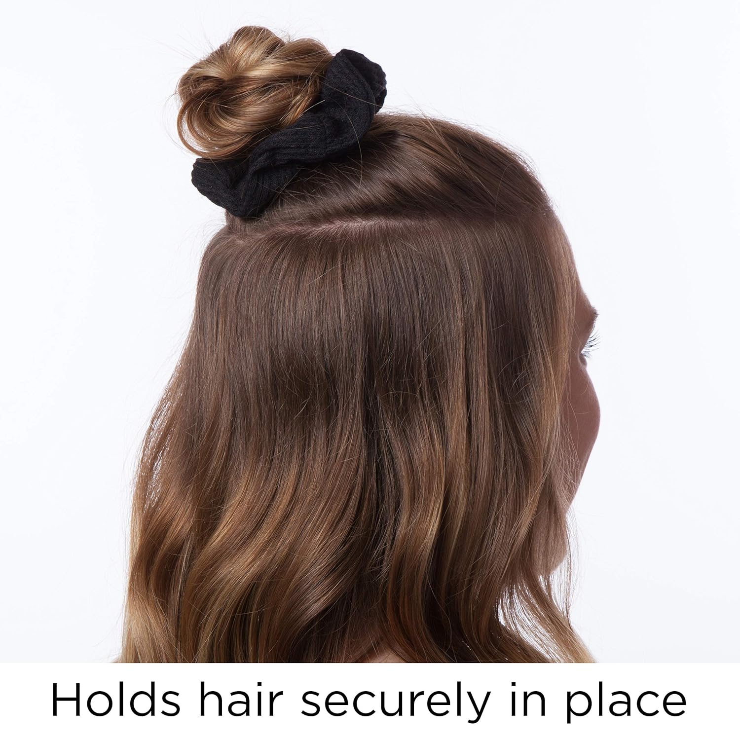 Goody Hair Ouchless Painfree Women's Hair Scrunchie, 8 count, Black : Hair Scrunchie : Beauty