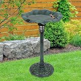GardenKraft 17430 Bird Bath with Solar Light Verdigris 80x43cm view 9