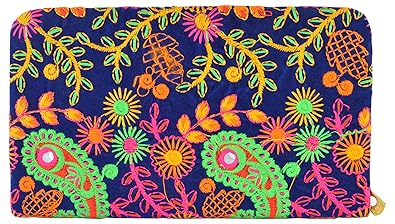 Joypur Trsorss Womens Velvet Purse (Multi-Coloured)