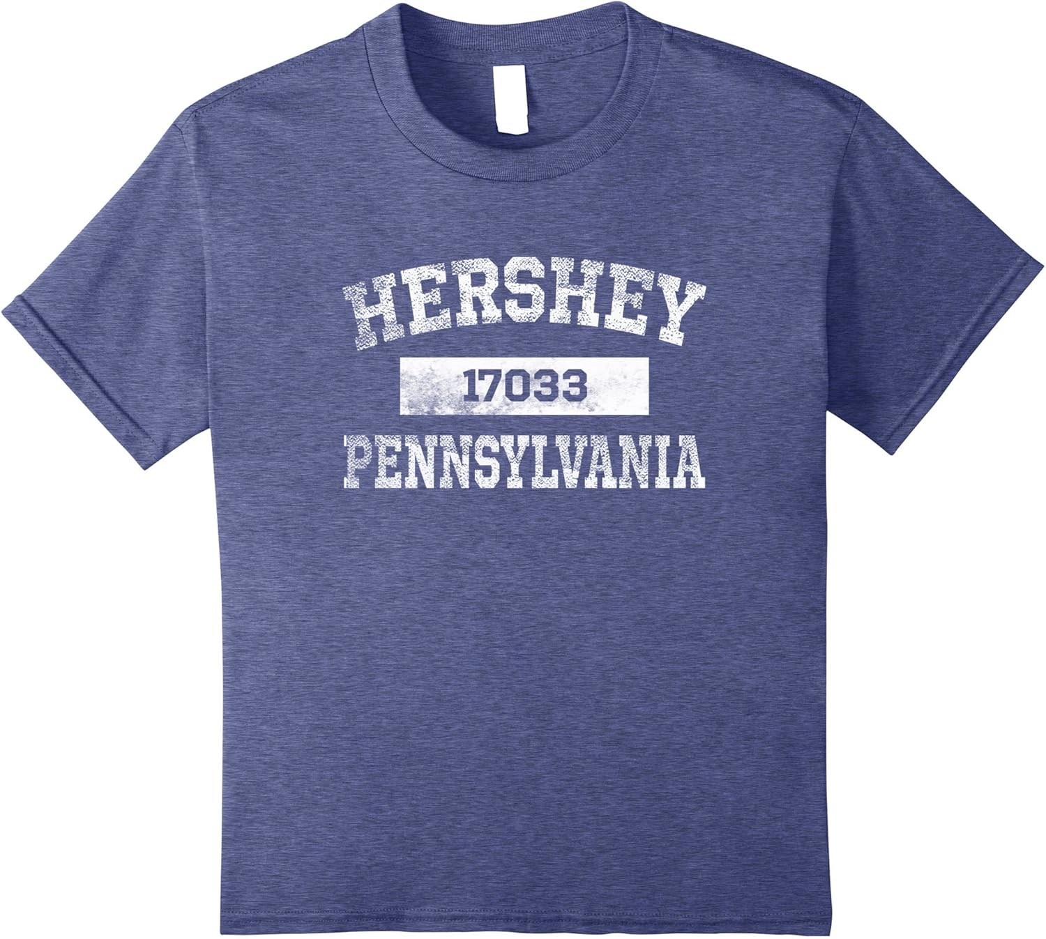 Hershey Pennsylvania T Shirt 17033 Zip Code Distressed