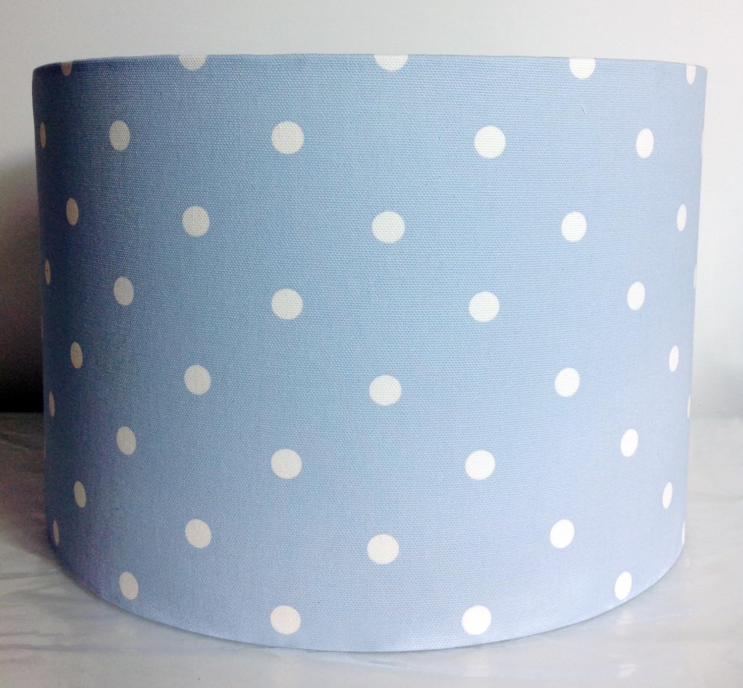BABY BLUE POLKA DOT LIGHT LAMP SHADE Amazon.co.uk Lighting