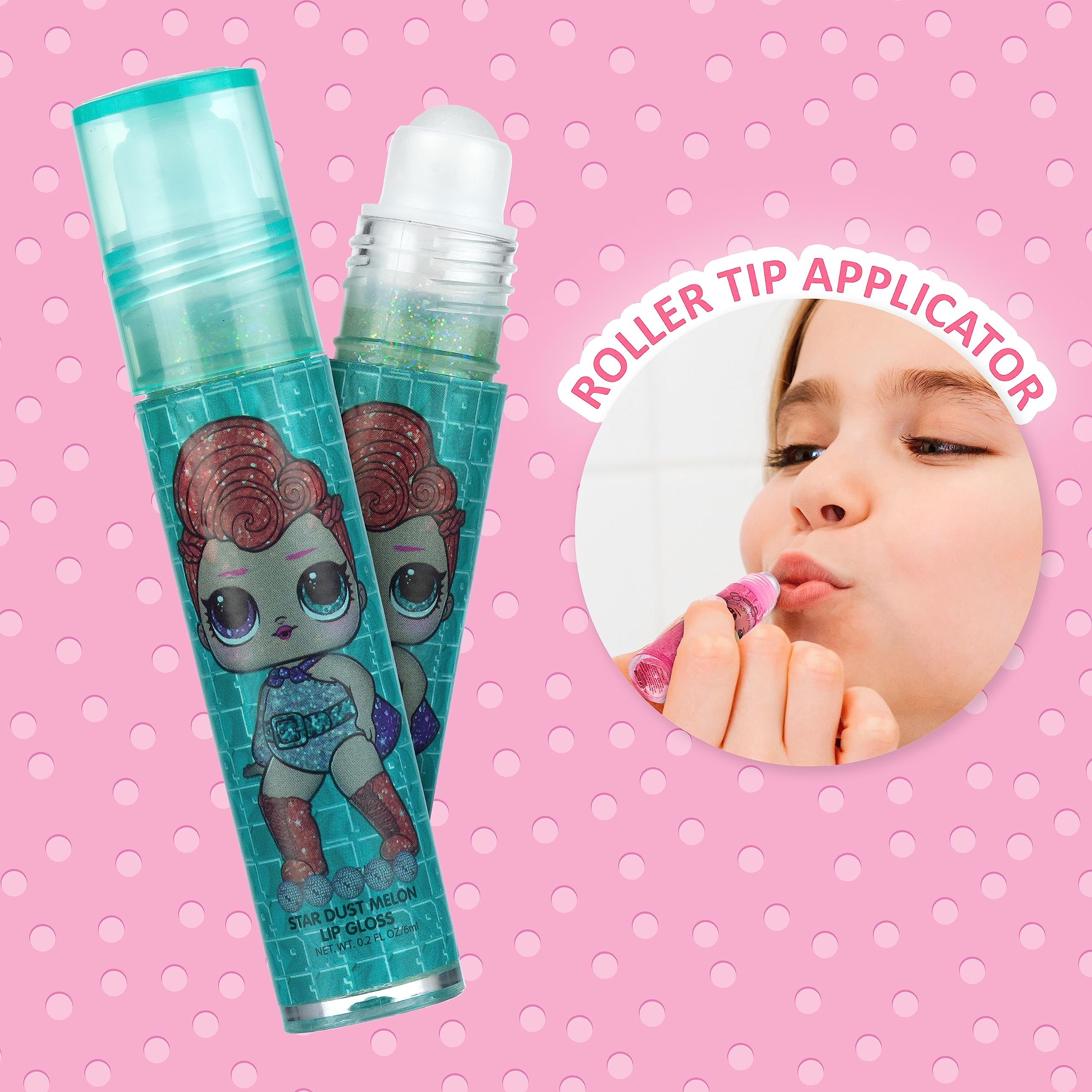 L.O.L. Surprise! Party Favors - 7PC Lip Gloss Canister with Bonus Stickers Party favor