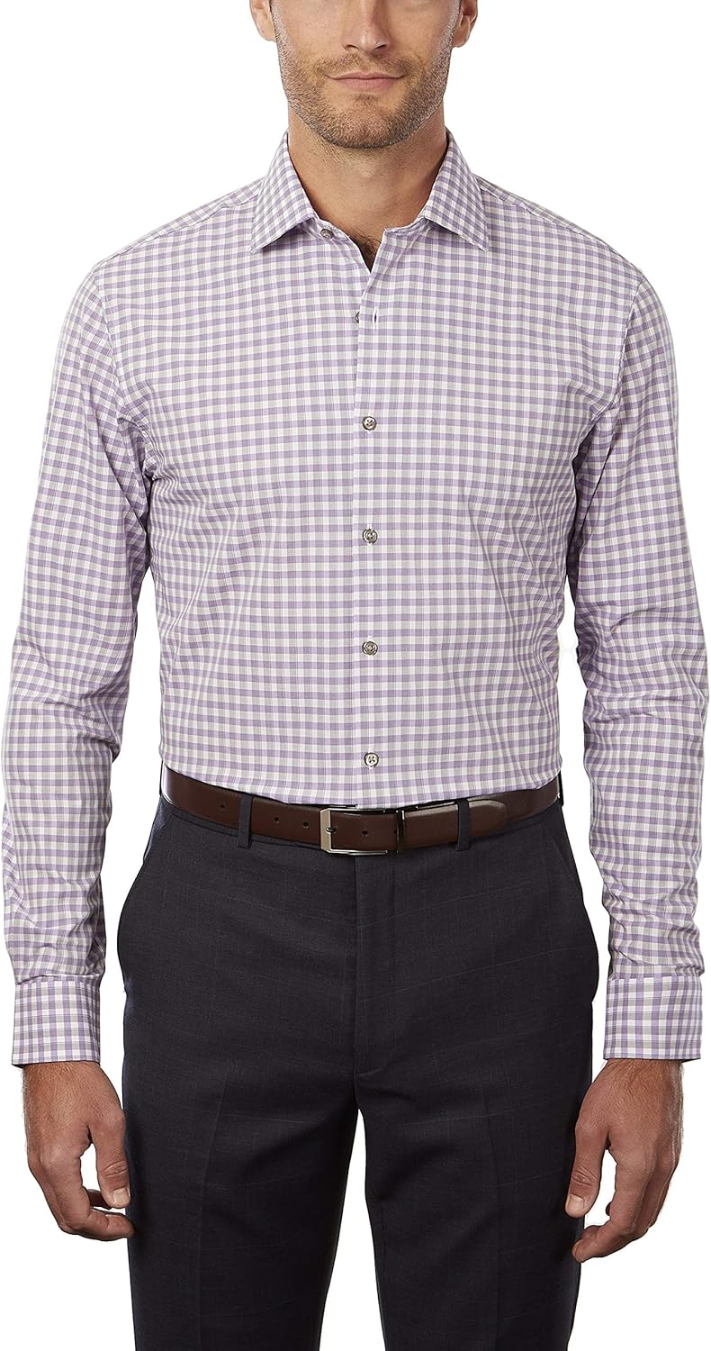 Van Heusen Men's Dress Shirt Regular Fit Flex 3 at  Men’s Clothing store