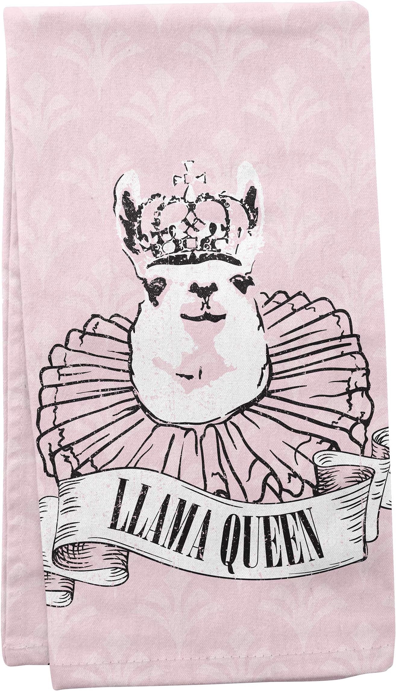 Wit Gifts Tea Towel, Llama Queen