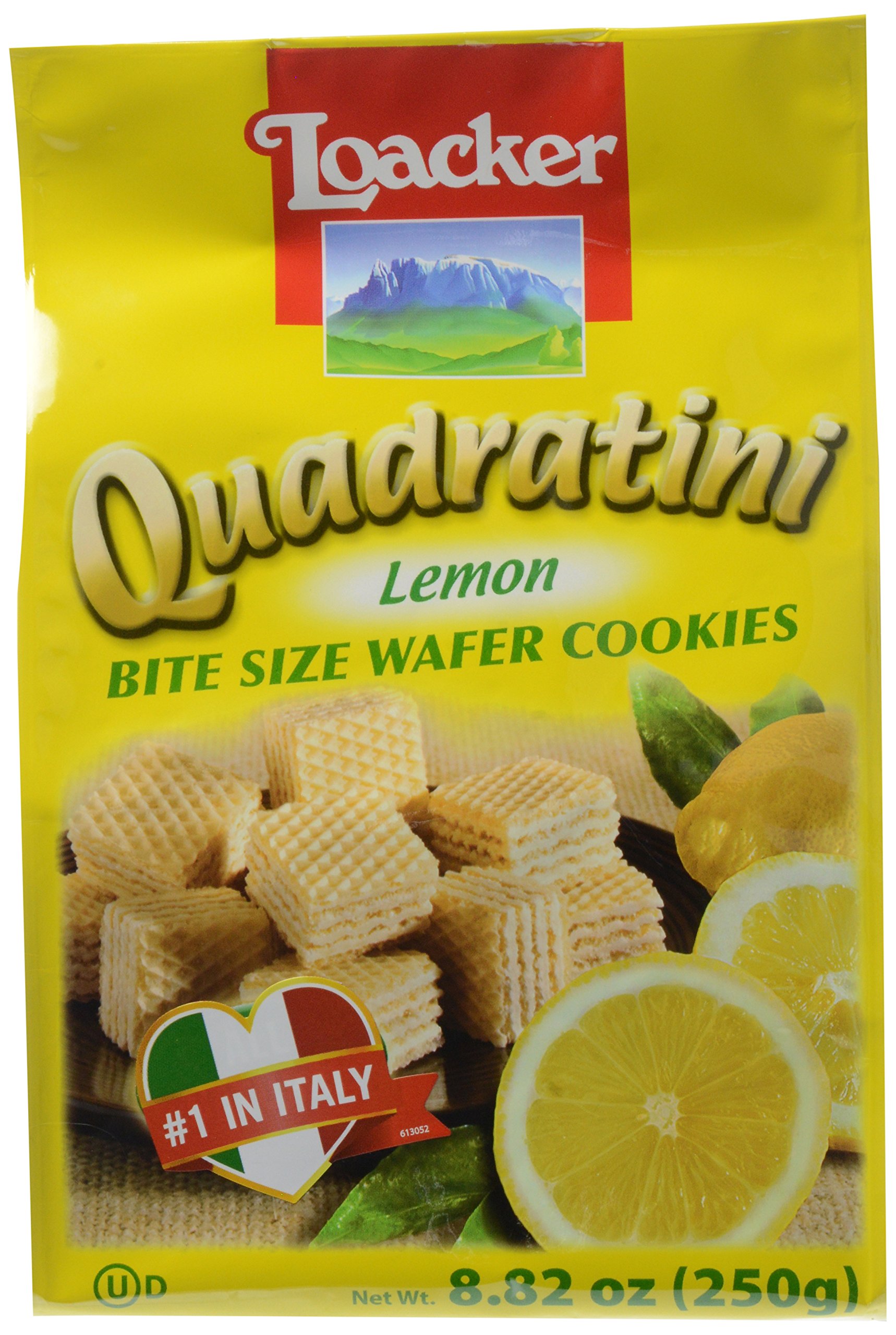 Loacker Quadratini Hazelnut Wafer Cookies, 8.82Ounce