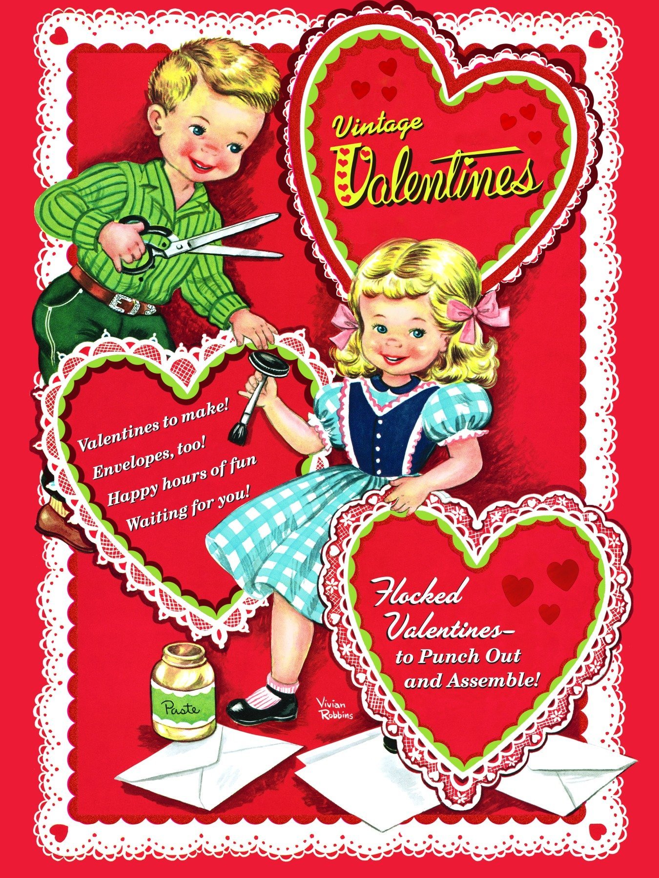 Vintage Valentines Mixed Media & Collage Art & Collectibles jan ...