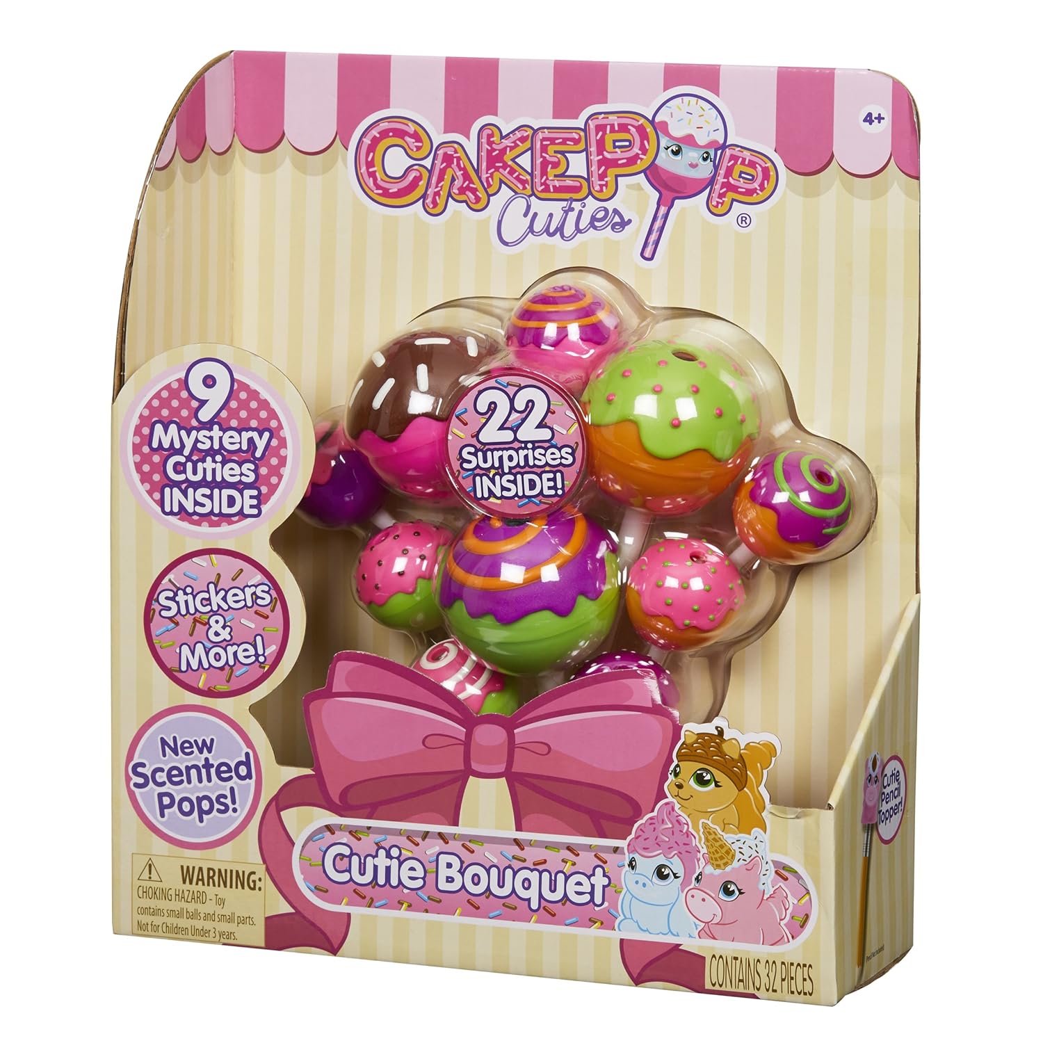 Basic Fun CakePop Cuties - CakePop Bouquet – Squishies – Includes 25 Surprises!
