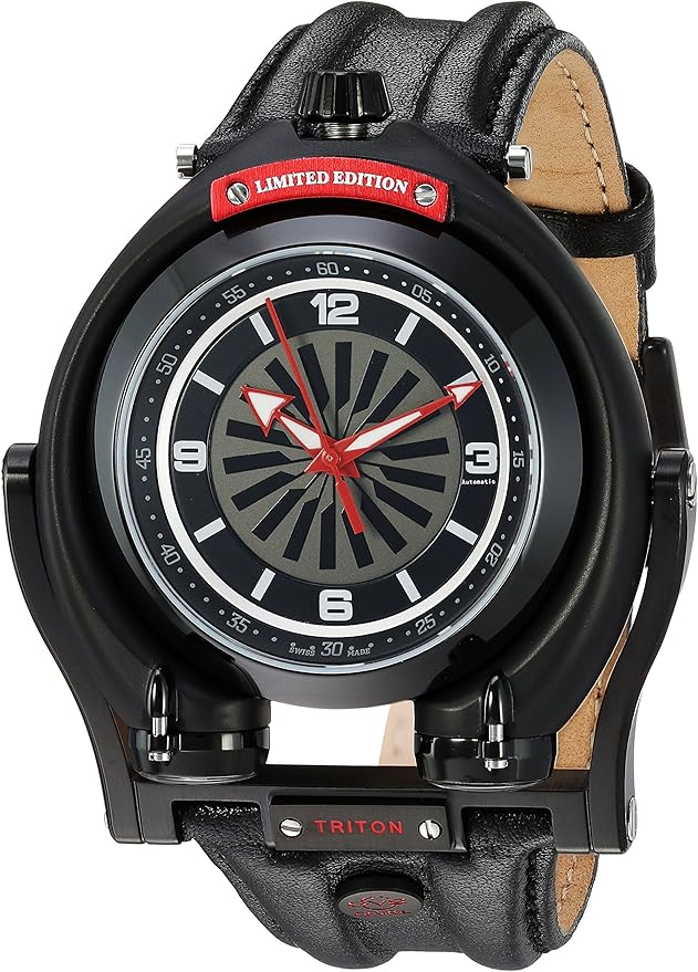 Amazon.com: GV2 by Gevril Triton Mens Swiss Automatic Black Leather Amazon.com: GV2 by Gevril Triton Mens Swiss Automatic Black Leather