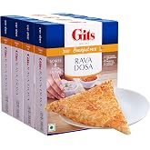 Gits Rava Dosa Breakfast Mix, 800g (Pack of 4 X 200g Each)