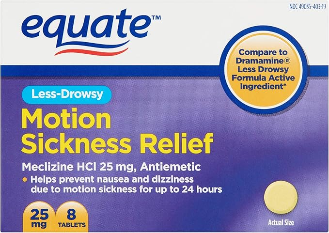 Equate Meclizine 25 Mg