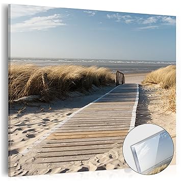 murando - Acrylglasbild Natur 40x40 cm - Bilder Wandbild - modern - Decoration Strand Meer 030212-88