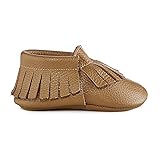 Babe Basics Baby Moccasins, Brown, XS