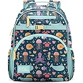 Simple Modern Medium Toddler Backpack for School Girls and Boys | Kindergarten Elementary Kids Backpack | Fletcher Collection | Kids - 15" tall | Under the Sea
