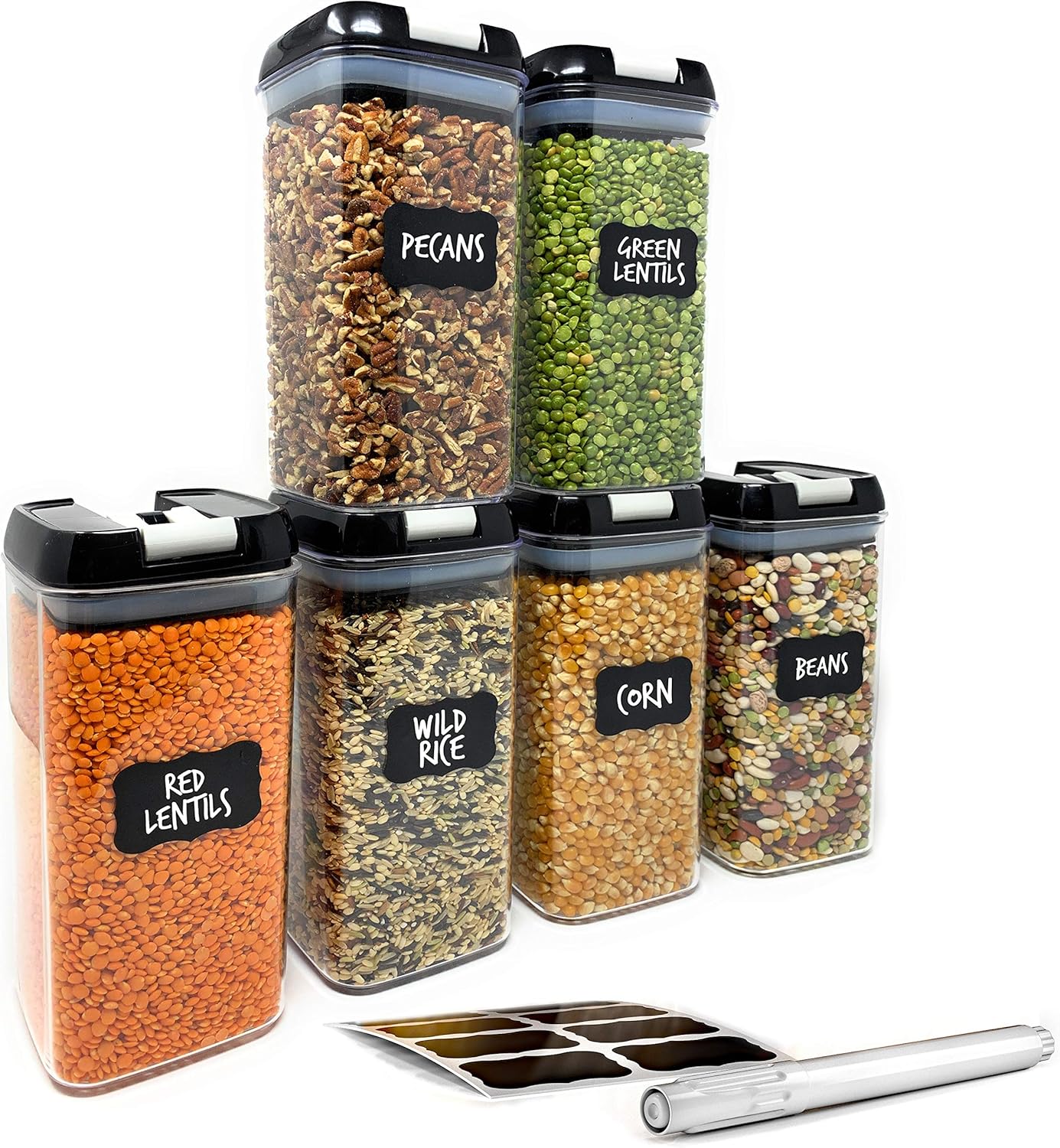 Amazon Com Airtight Food Storage Containers For Pantry
