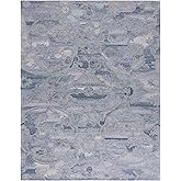 SAFAVIEH Area Rug 8x10 - Anatolia Collection - Large - Violet & Purple, Handmade Floral Scroll Design, Ideal for Living Room,