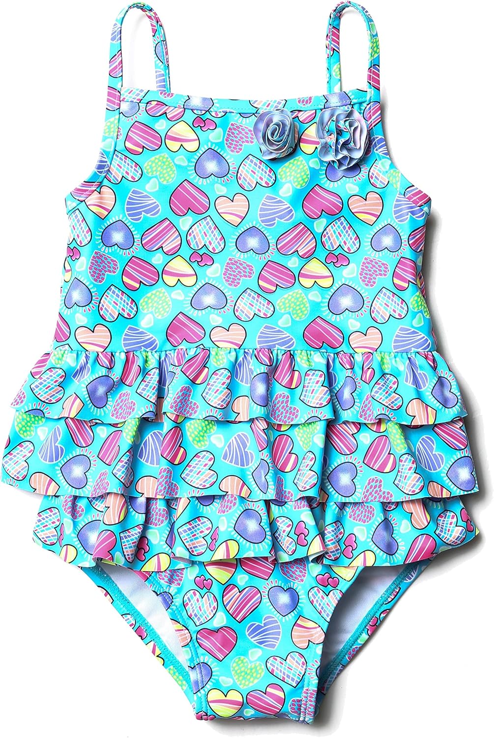 Alove newborn bathing suit toddler girl swimsuit skirt ruffle 1 pc