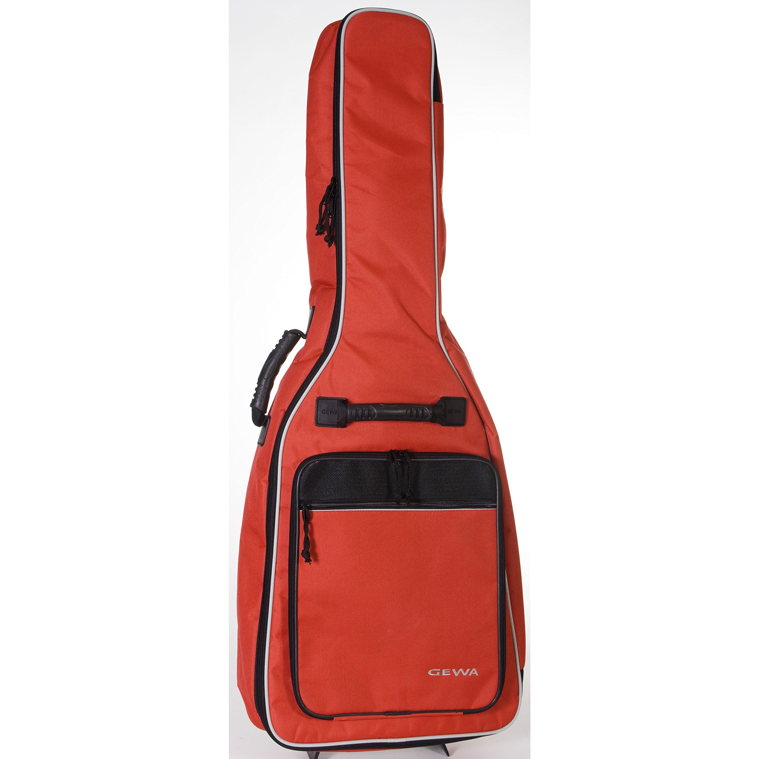 GEWA Guitar Gig Bag Economy 12mm for Classical Guitar 1/2 red (tearproof and waterproof, 12mm padding, luxury backpack straps, large accessory compartment) 212122 — image 1