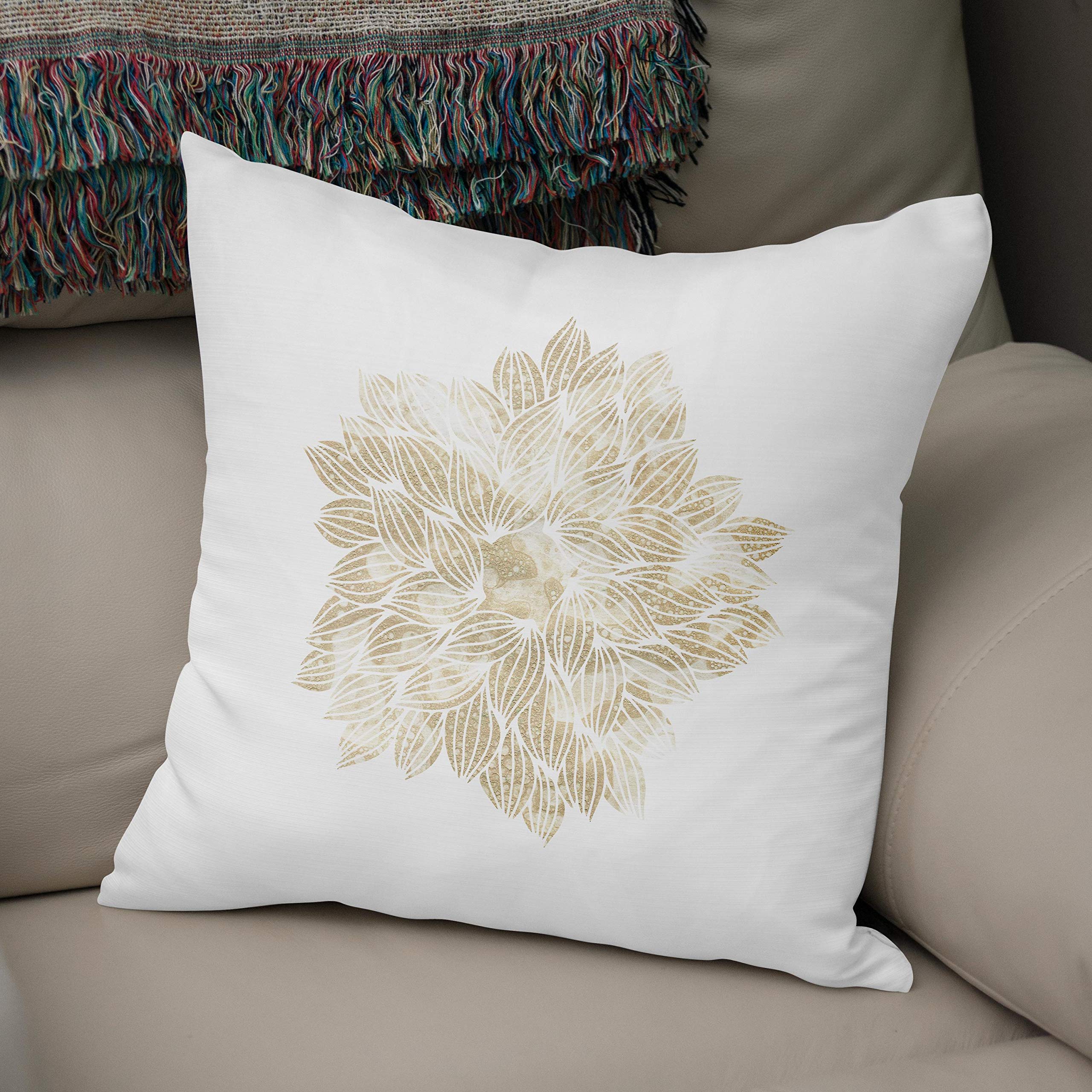 Bonamaison, Decorative Cushion Cover - 50% Cotton 50% Polyester - 43x43cm - Designed and Manufactured in Turkey
