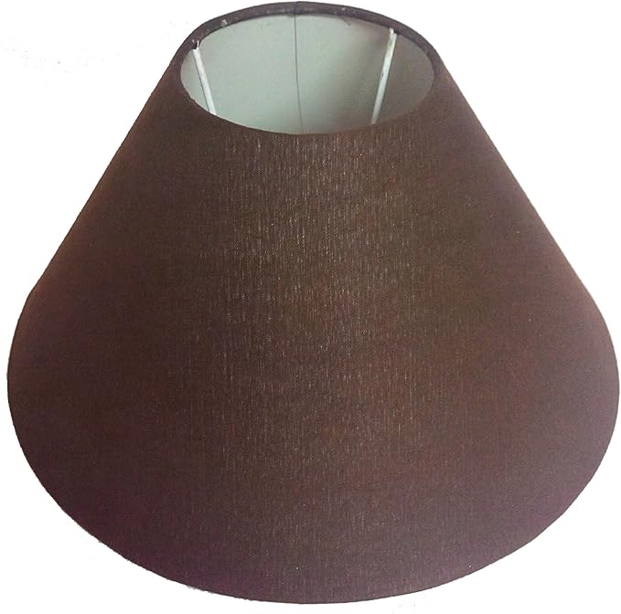 Buy RDC 10" Round Plain Dark Brown Lamp Shade for Table Lamp Online at