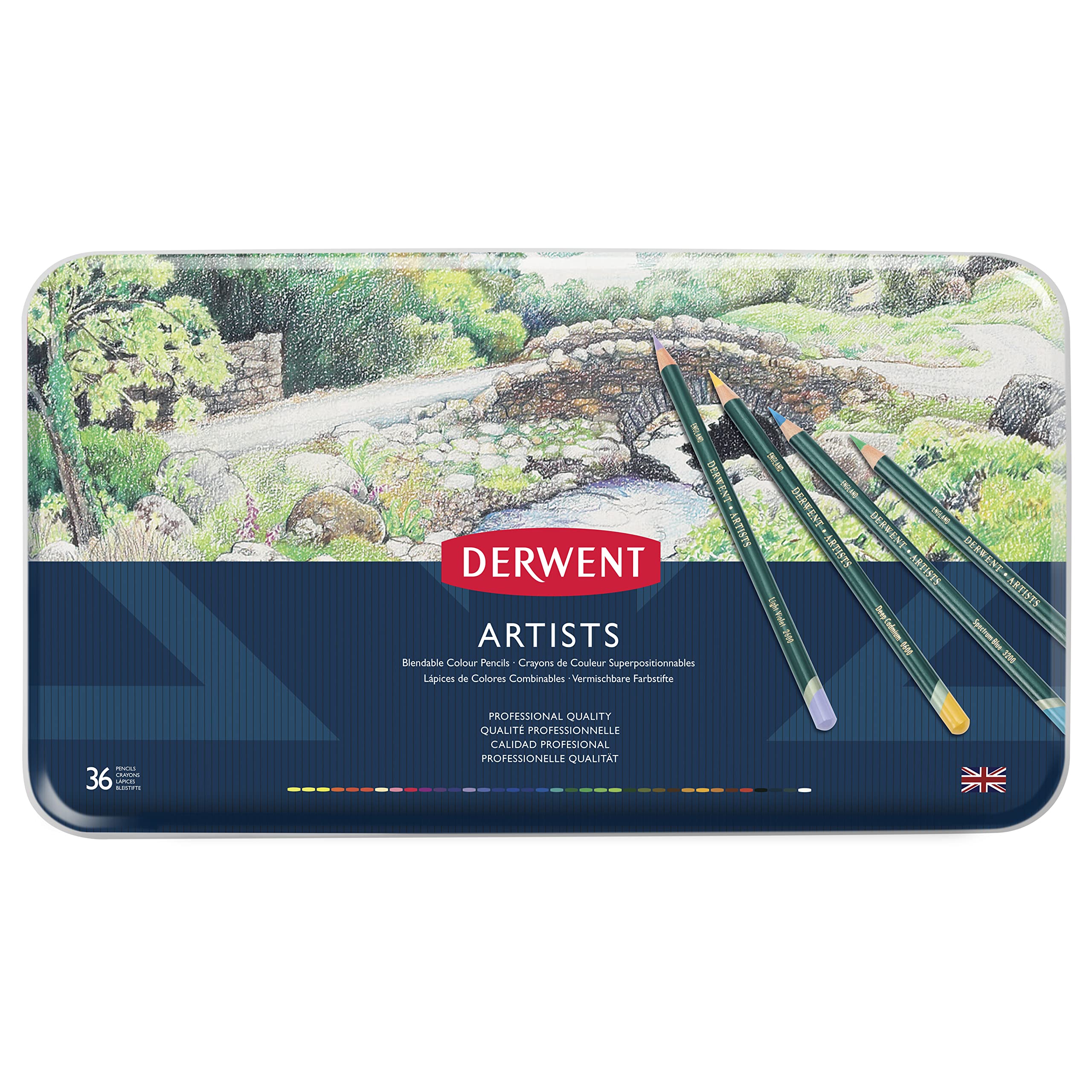 Derwent Artists Colouring Pencils, Drawing & Colouring, Set Of 36, Ideal For Layering & Blending, Professional Quality, 32096 — image 1