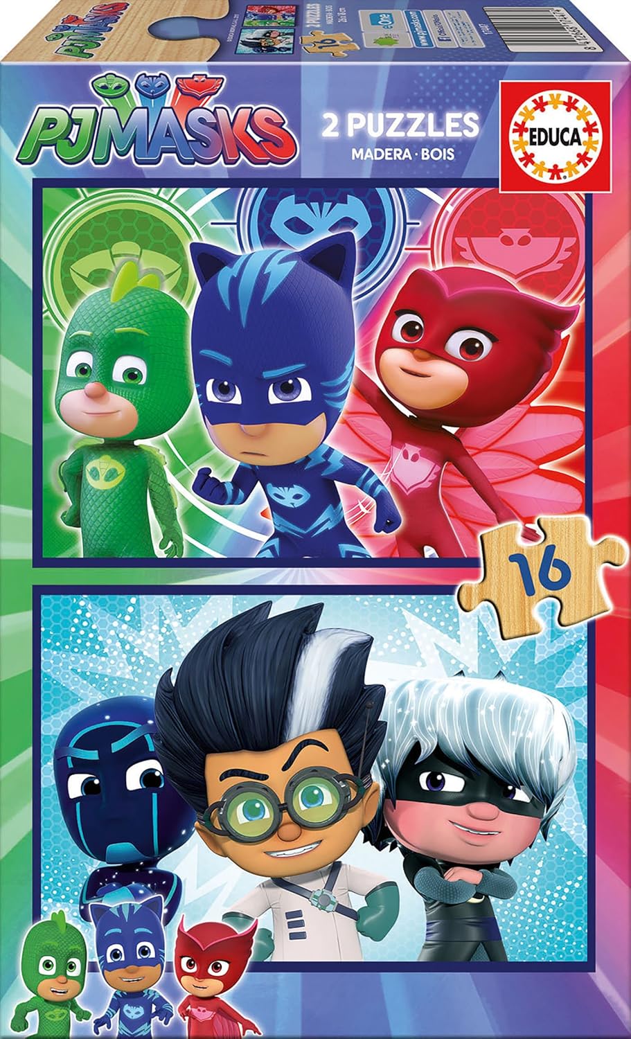 PJ Masks Set puzzles de piezas Educa Borrás