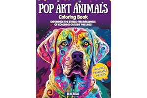 Pop Art Animals Coloring Book: Experience the Stress-Free Brilliance of Coloring Outside the Lines (Design Originals) Stunning Designs from Dean Russo - Dogs, Cats, and Exotic Wildlife Designs