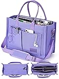 FIORETTO Canvas Tote Bag for Women with Zipper