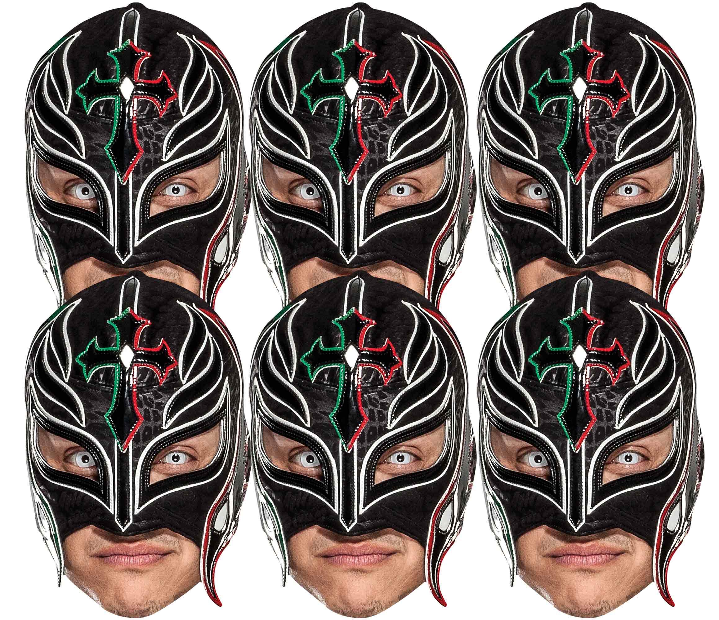 SMP418 Rey Mysterio WWE Masks 6 Pack of Wrestling Masks Great Fun for Family, Friends and Fans
