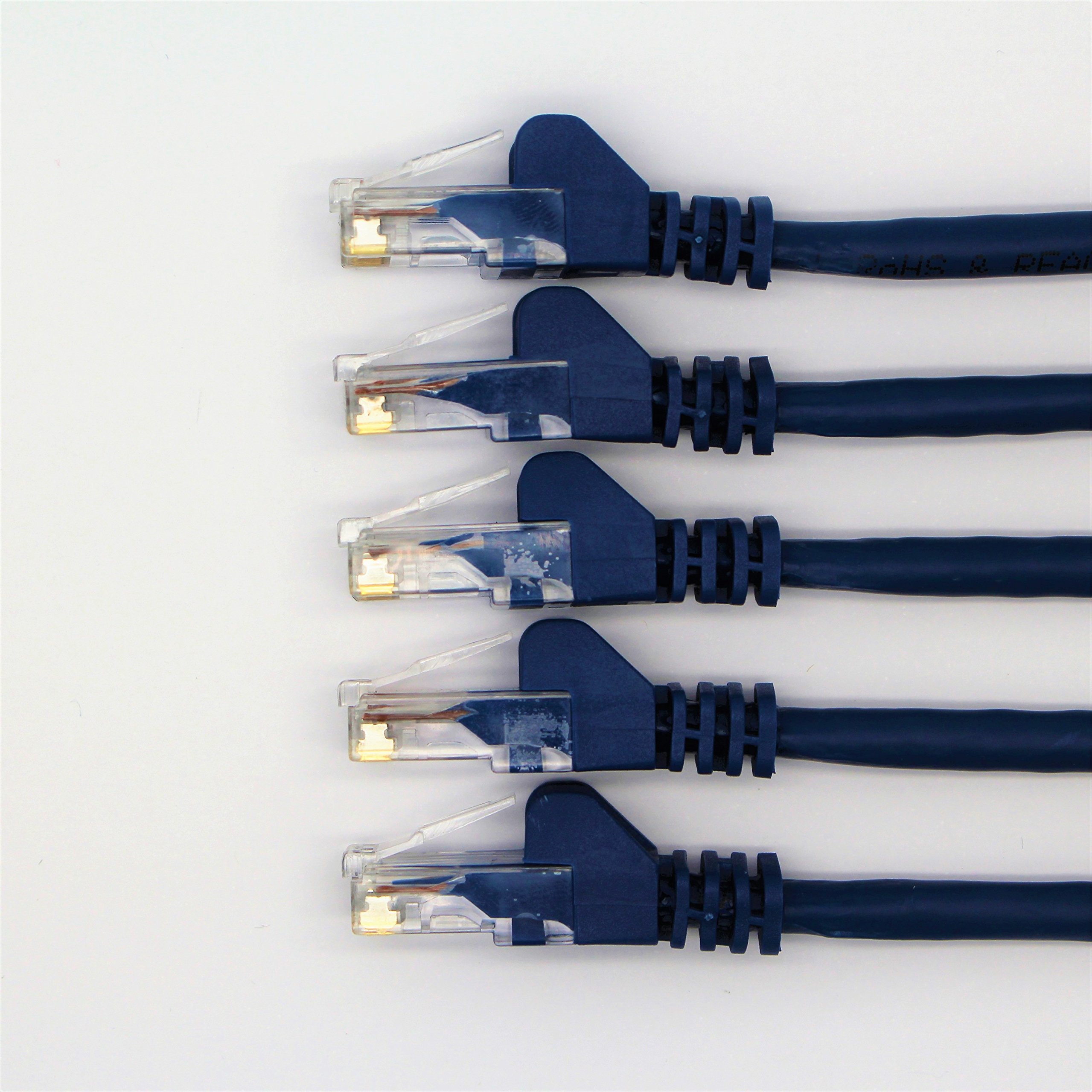 RGB Networks Ltd 5-Pack 0.3m RJ45 Cat 6 Ethernet Patch LAN Network Cable (5-Colour Bundle) - R1300A (0.3, Blue)