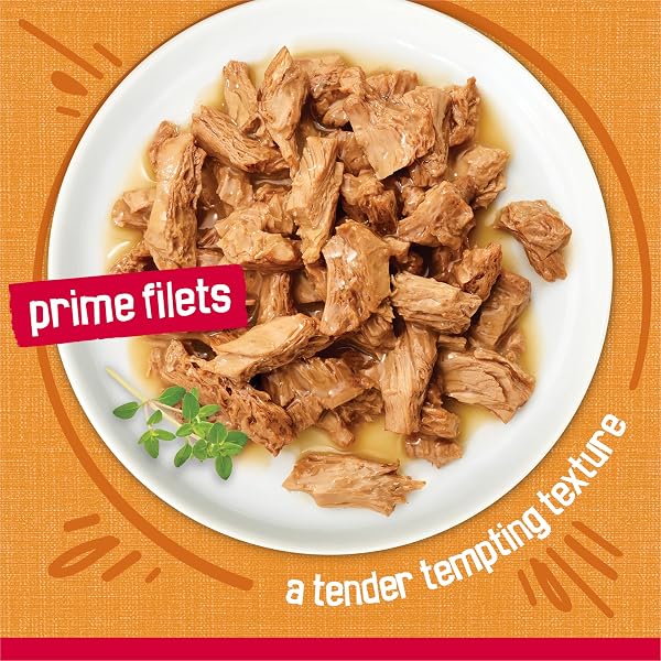 PURINA FRISKIES PRIME FILETS WITH CHICKEN IN WET CAT FOOD GRAVY – (PACK OF 24) 5.5 OZ. CANS